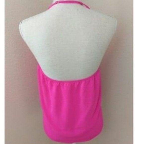 Sophie Rue Hot Pink Surplice Hater Top M - Picture 3 of 6
